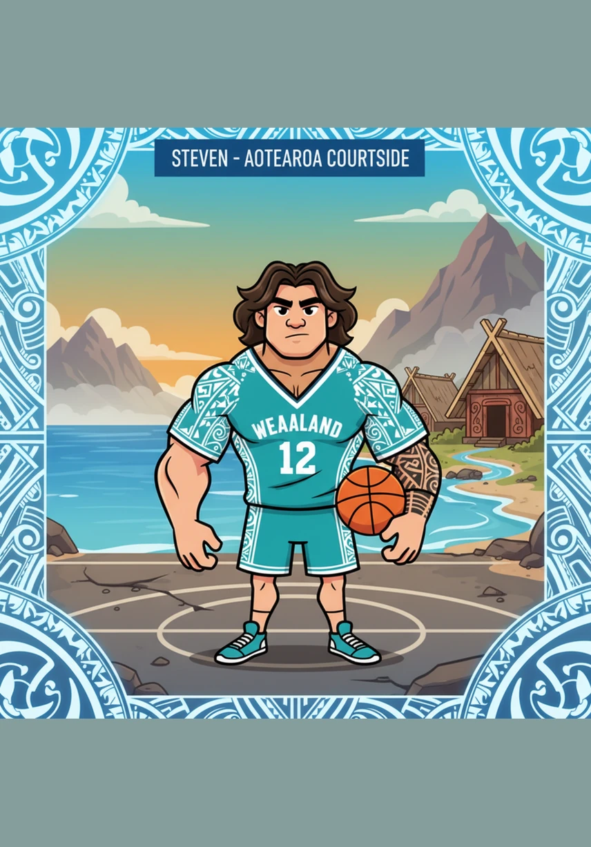 Steven grows faster than the trees around him, his feet quickly outgrowing every pair of shoes he owns. Under the bright Pacific sun, he spends hours on the rugged local courts, discovering that the orange ball in his hands feels like a key to a much larger world.