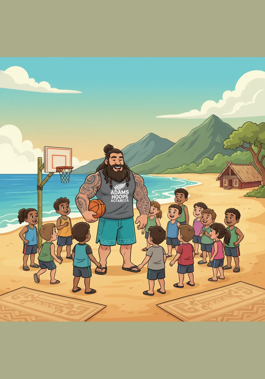 Whenever the season ends, Steven returns to the shores of New Zealand to host basketball camps for children who dream of following in his footsteps. He stands on the sand, the same boy from Rotorua at heart, teaching the next generation that no dream is too big.