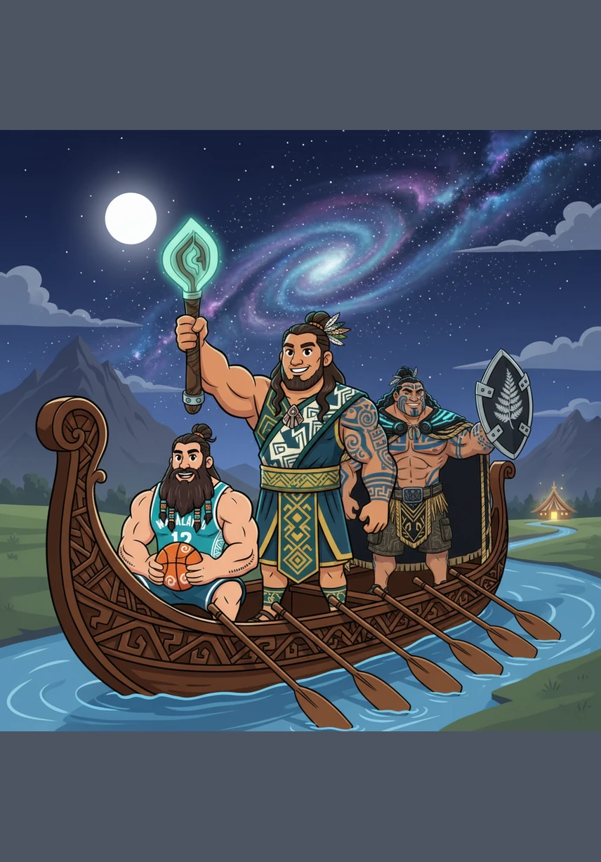 Under a vast, starlit sky, children across the globe play basketball inspired by the man they call the Great Kiwi Giant. Steven’s journey proves that with humility, hard work, and a heart as big as a mountain, anyone can make a lasting mark on the world.