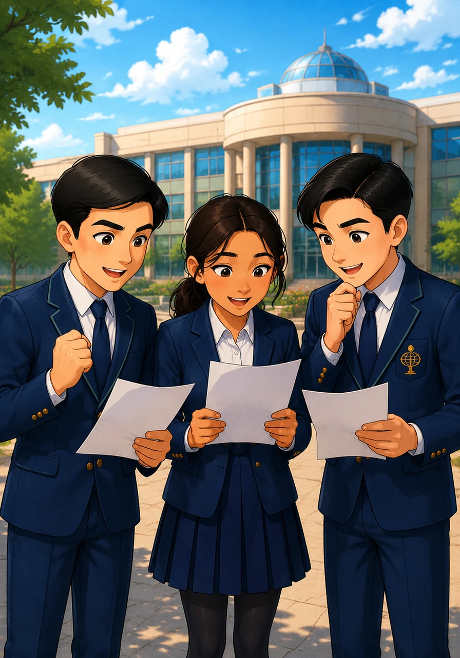 Three NIS students from Semey—Arman, Dana, and Alikhan—stood excitedly in front of their school, holding the guidelines for a strange new science experiment. For the next month, they would each live in a completely different type of building to see how architecture affects their minds and emotions.
