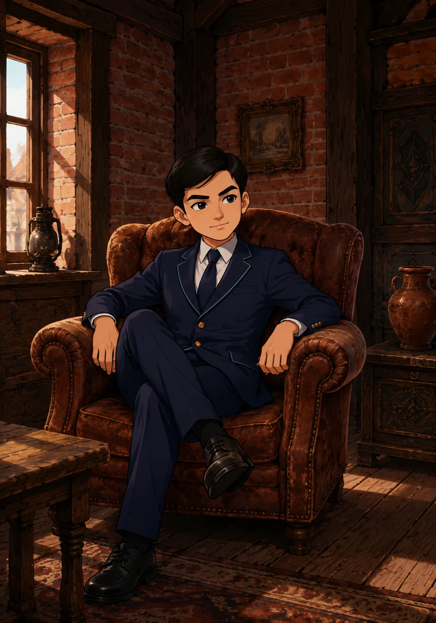 Alikhan settled into a beautifully restored historic merchant house built from weathered red bricks and thick, dark timber. The ancient building felt alive with memories, its long shadows and creaking floors whispering secrets of the past.