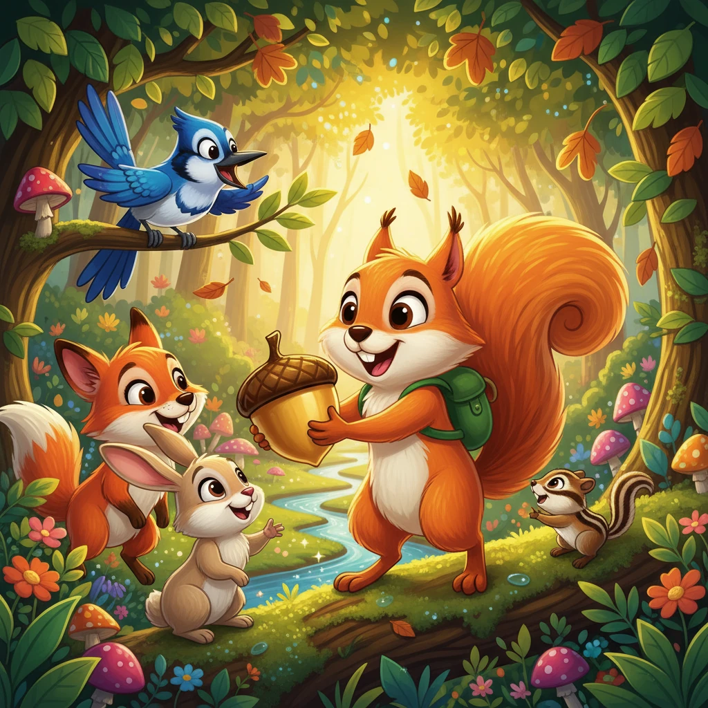 Pip the Squirrel's Big Share - moral