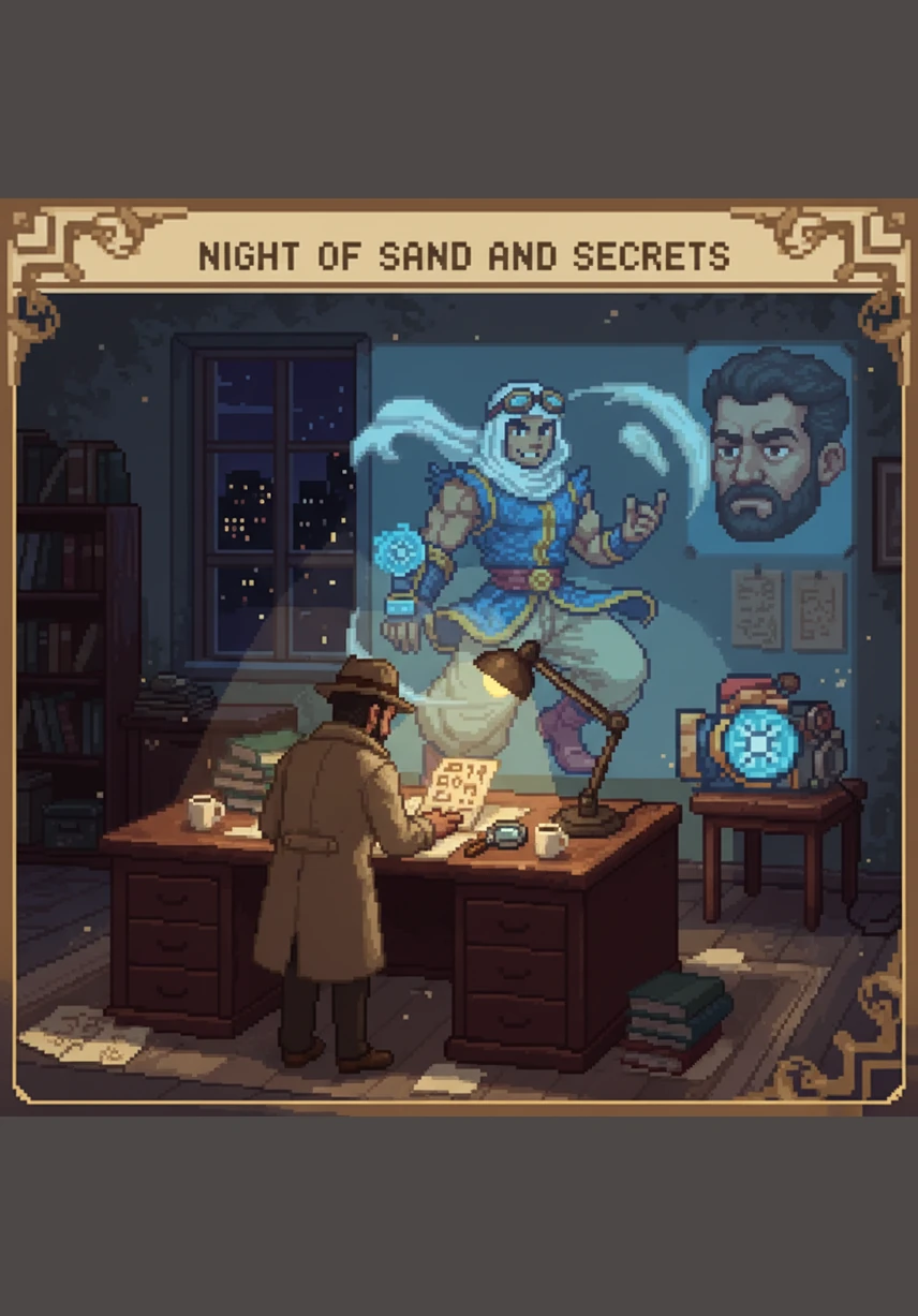 In a dimly lit office across the city, Detective Omar stares at a map pinned with crime scene photos and red string. He notices a disturbing shift in the killer's patterns, sensing that the latest victim found in the warehouse was left there as a deliberate taunt.