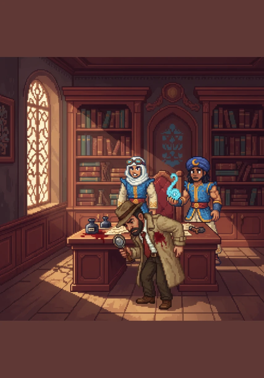 Trembling, Rashid opens the notebook to find neat lists of names and addresses written in a hand that feels terrifyingly familiar. At the bottom of the page, a large, bold message stares back at him: Rashid, remember me. Sultan is watching.