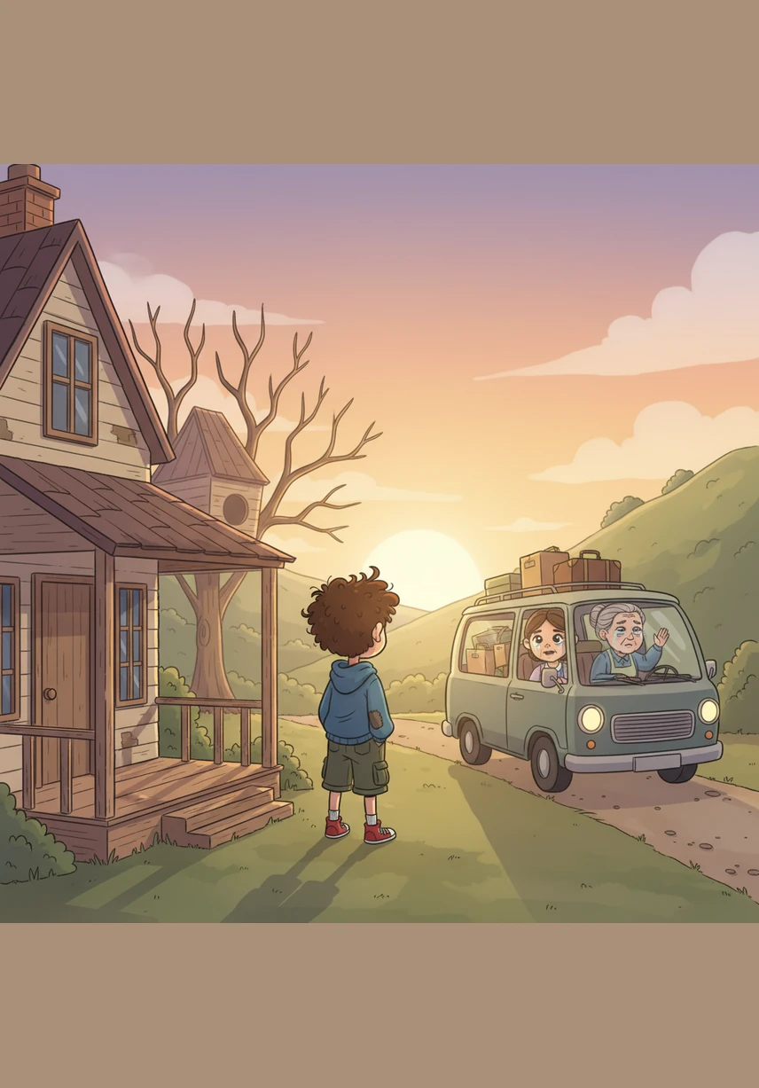 The house grew remarkably silent, and the golden afternoon sun began to set, casting long, lonely shadows across the porch. Leo looked around and realized that everyone had left his side, and the world suddenly felt very cold and empty.