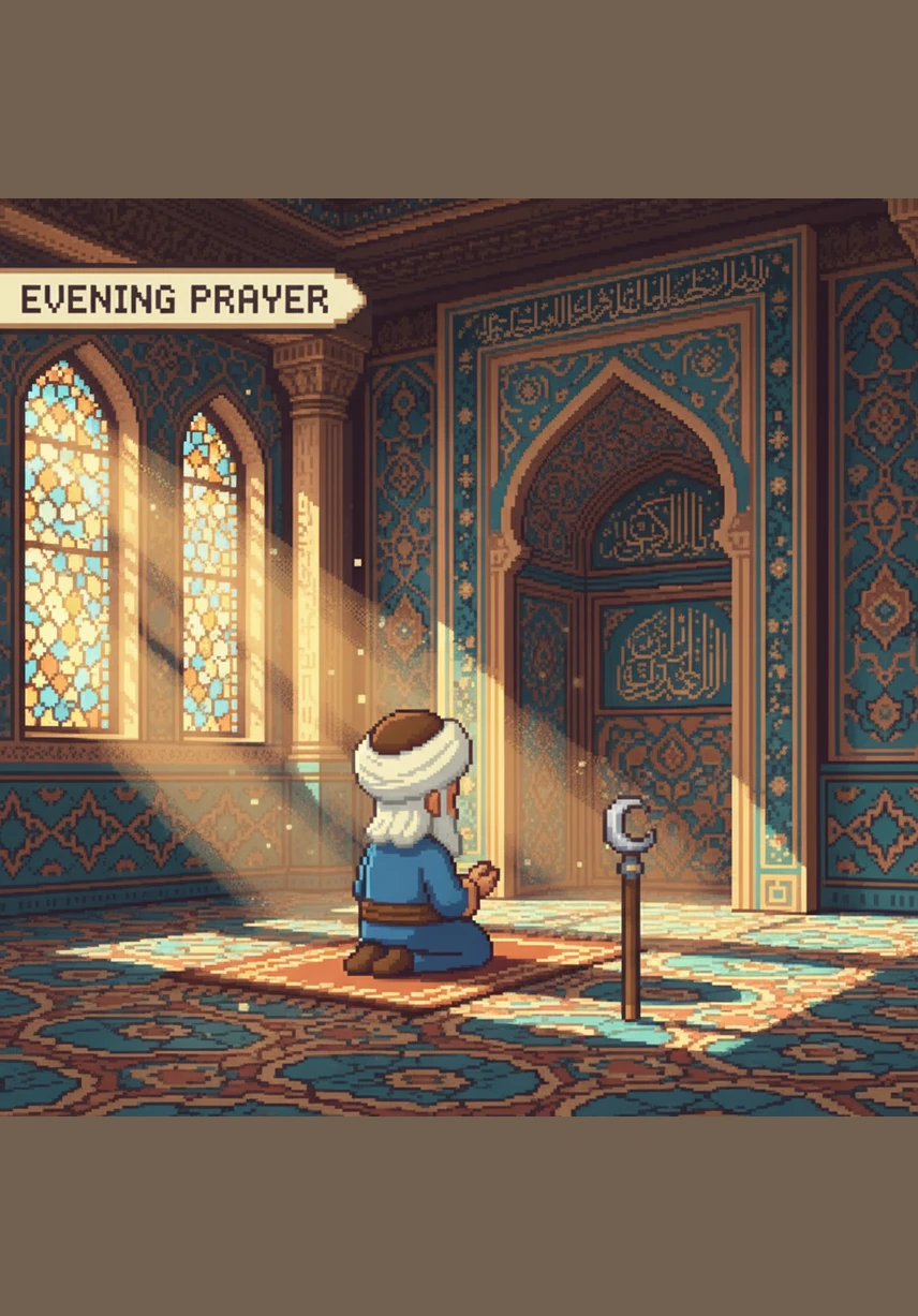 For hours, Hafiz works with meticulous care, moving from one section of the hall to the next. He rinses the soap away and mops the floor until it reflects the intricate patterns of the ceiling above. Every stroke is an expression of his devotion and gratitude.