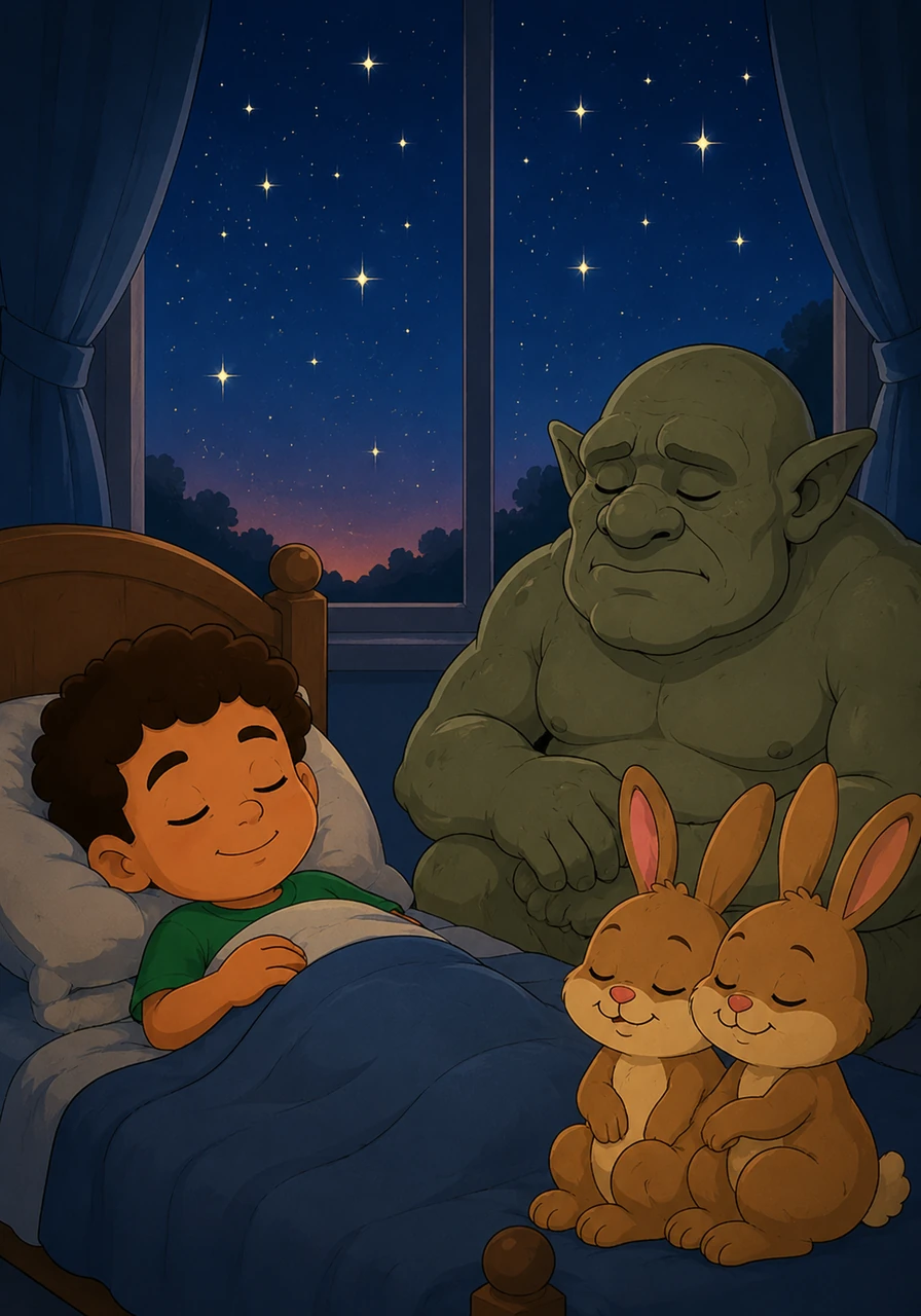 As the sun begins to set, Kiko returns home, counting his ten favorite memories from the day's adventure. He falls asleep counting stars in the night sky.
