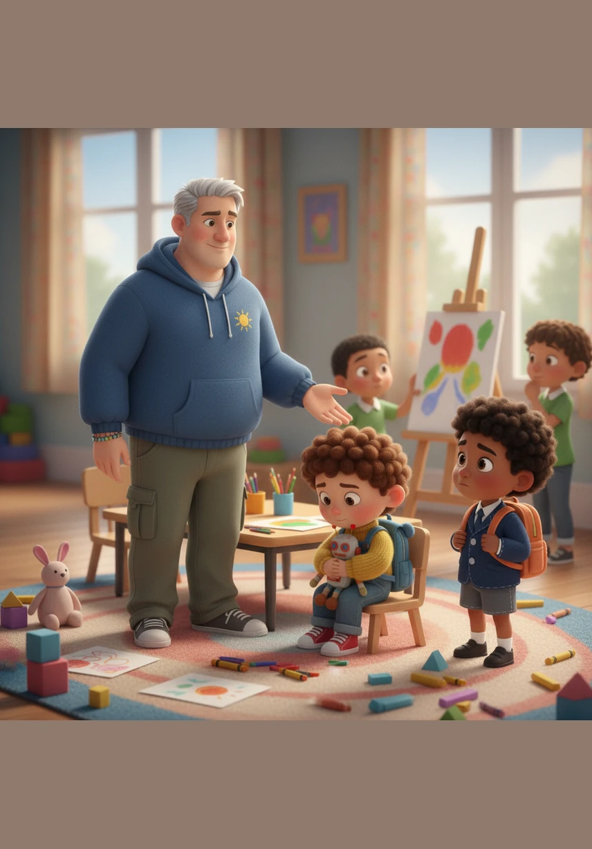 The next day, when Mr. Miller gives the first instruction, the Red Group stops what they are doing immediately and listens with focused eyes. They move quickly to line up and follow every rule, surprising everyone with their helpful and calm behavior.