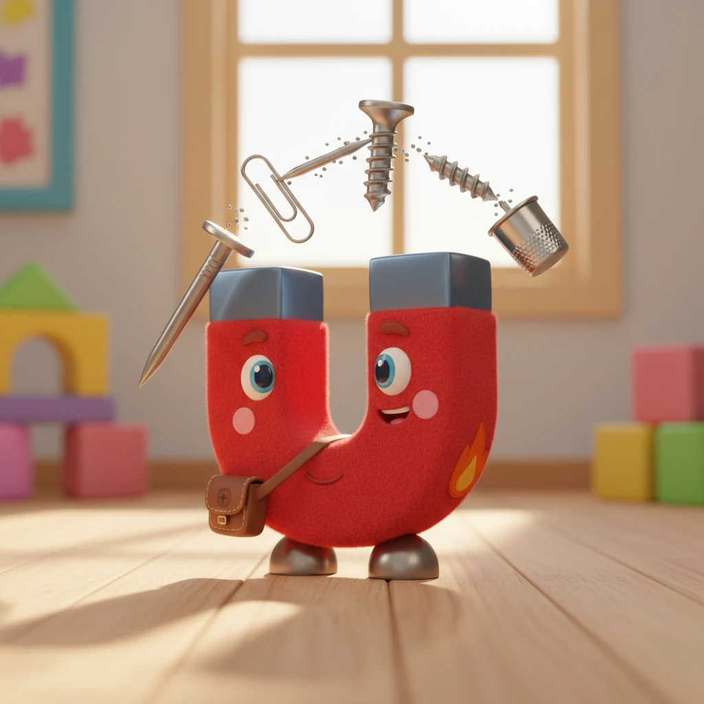 Excited, Max and his new friend, the nail, set off to explore. They soon discovered a shiny paperclip, a sturdy screw, and a tiny thimble. One by one, they all clicked together, forming a wonderful, clinking chain of friends.