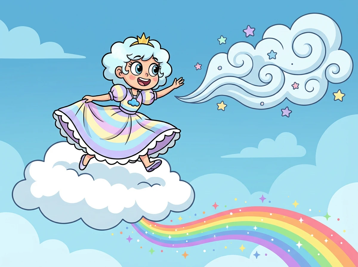 Η Νεφέλη κλαίει απαρηγόρητα, νιώθοντας μόνη και εκτεθειμένη. Μια ζεστή αγκαλιά την τυλίγει, φωνάζοντας «σπίτι», και νιώθει ασφάλεια και αποδοχή.