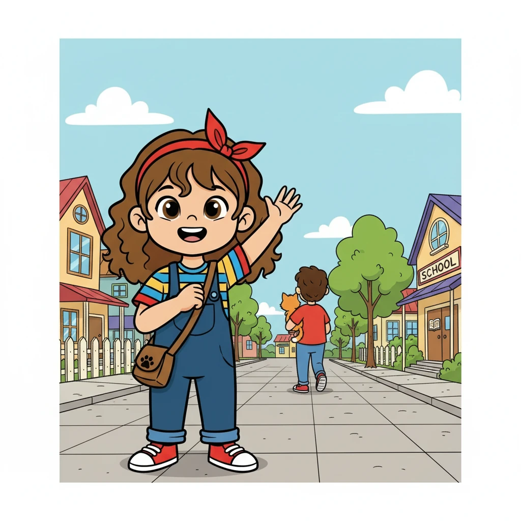 Lila felt a warm glow inside. Even though Mittens was going home, she knew she had done something good. She waved goodbye, and as she walked to school, she smiled, knowing she had made a difference.