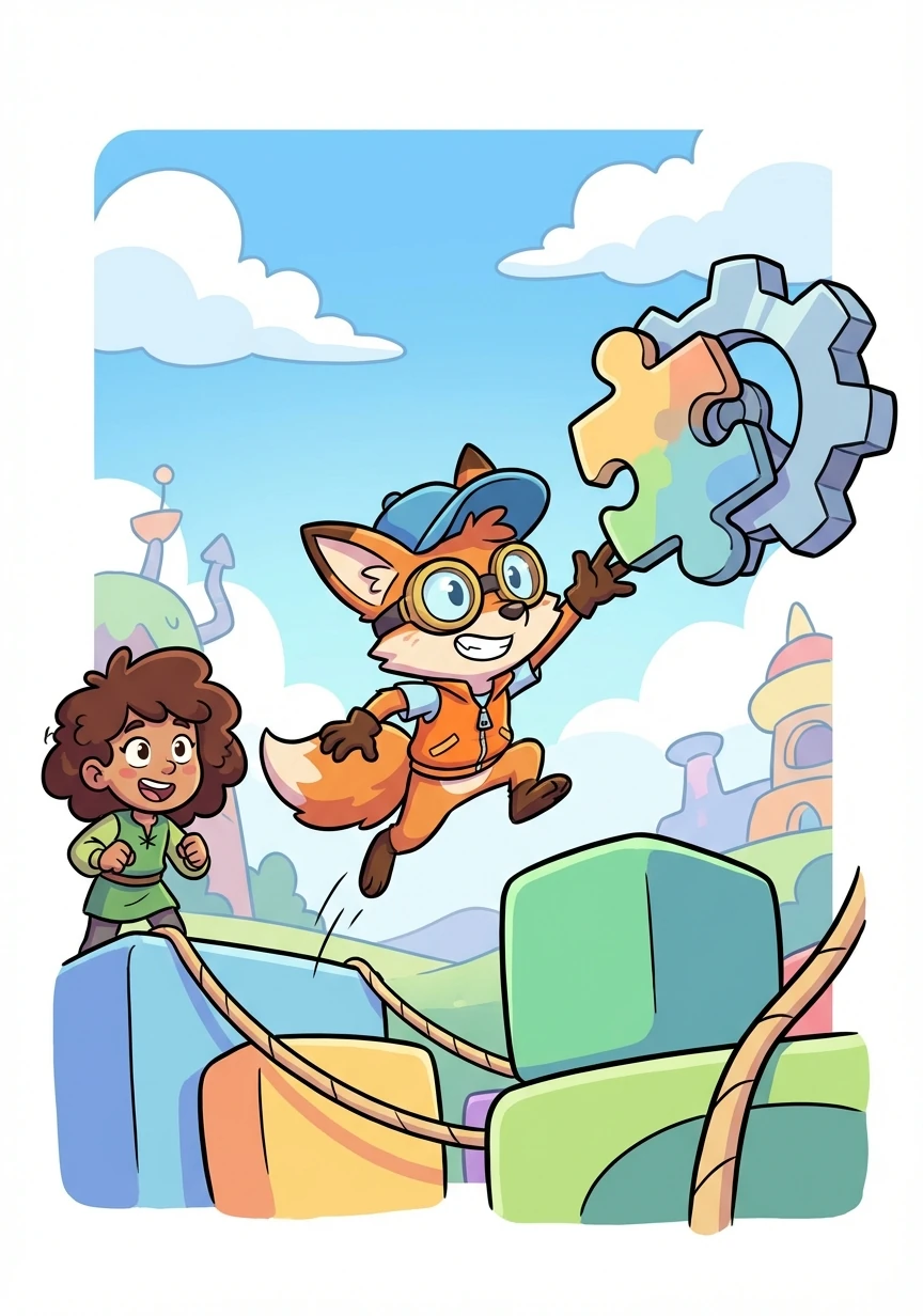 The duel commences! Dash showcases his incredible agility and intelligence, solving riddles and navigating obstacle courses with ease.