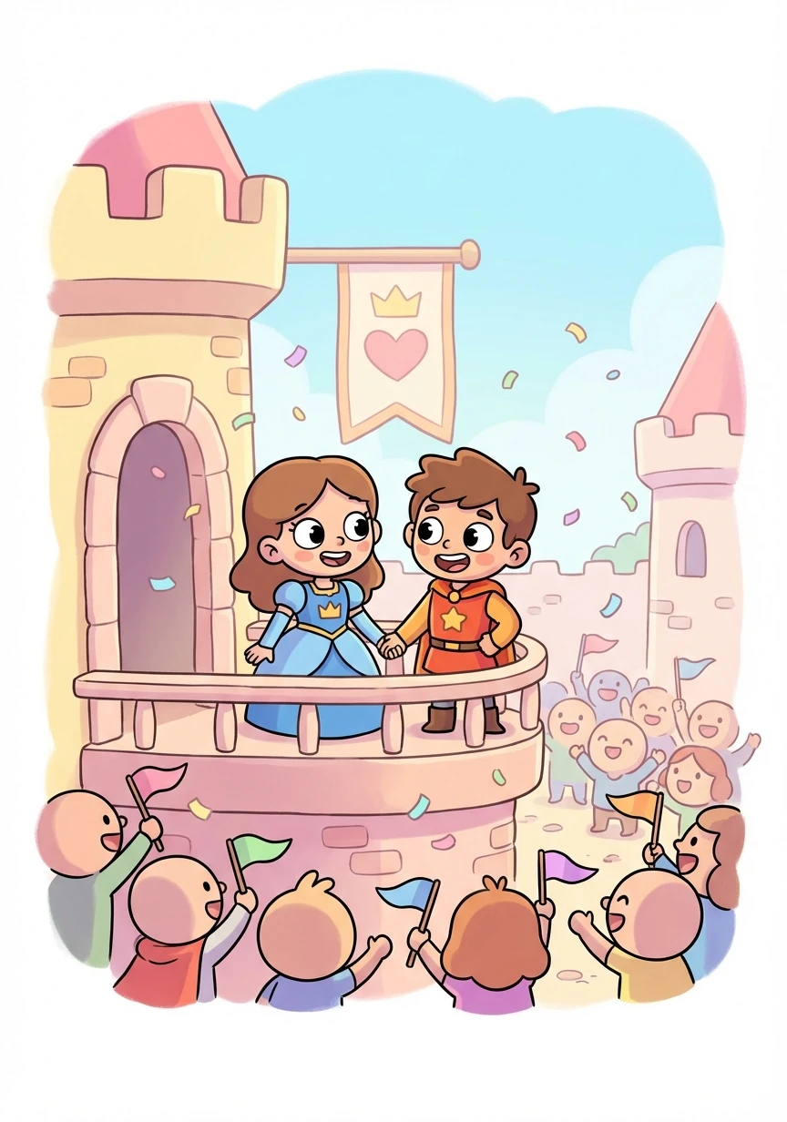 After facing numerous trials, Carly and Dash return to Carly's kingdom, where they are celebrated as heroes. They declare their love for each other.