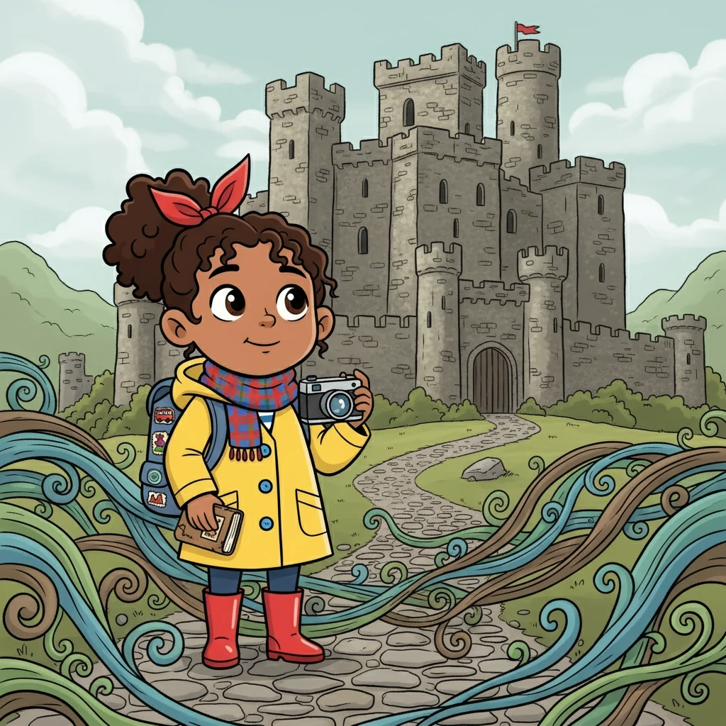 Wales was the next stop, and Amelia was amazed by the language. She visited many castles, each one a testament to the country's rich history. Everywhere she went she heard Welsh spoken, a language full of secrets.