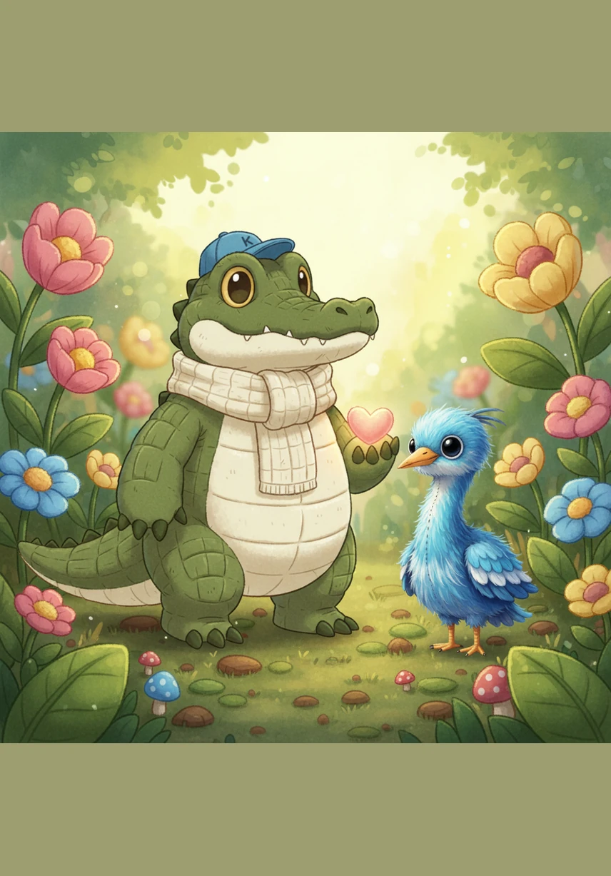 The animals of the swamp gather around Kuroko’s feet, no longer afraid of his towering height or his rows of sharp teeth. They bring him offerings of sweet wild fruits and shiny river stones, celebrating the guardian who saved their fragile world.