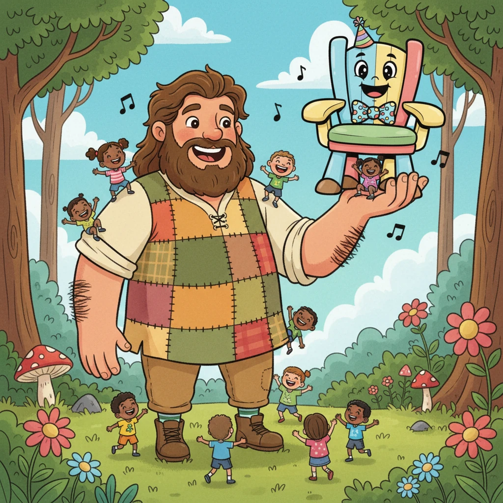 Barnaby the Giant and the Musical Chairs - fairy-tale