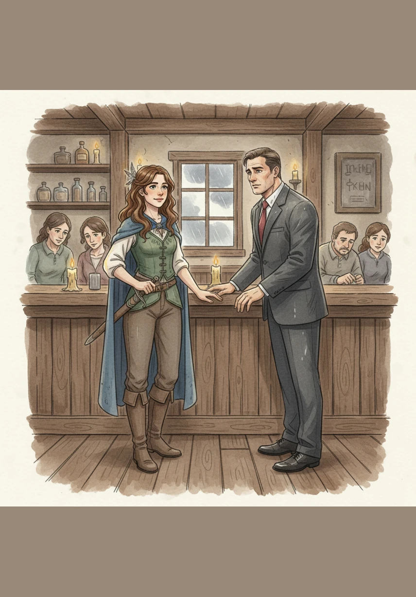 Behind the counter stood Elena, her eyes meeting his with a steady, unfazed gaze that surprised him. While others lowered their heads in his presence, she simply offered a soft smile, seeing only a man seeking shelter from the storm rather than a name to be feared.