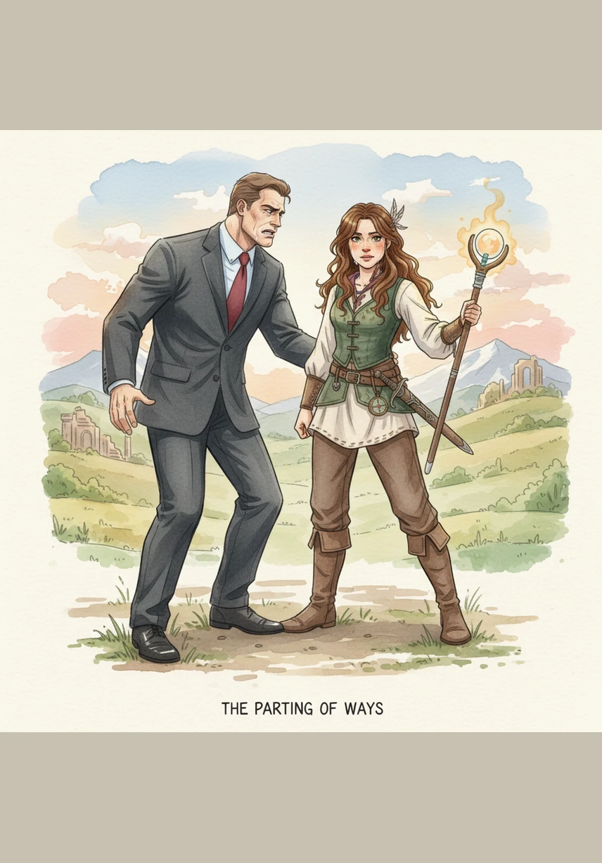 He found her trembling but safe, urging her to run away with him into a future of shadows and constant flight. Elena looked at him with heartbreaking clarity, realizing that his world would eventually consume everything she loved about him if she stayed.