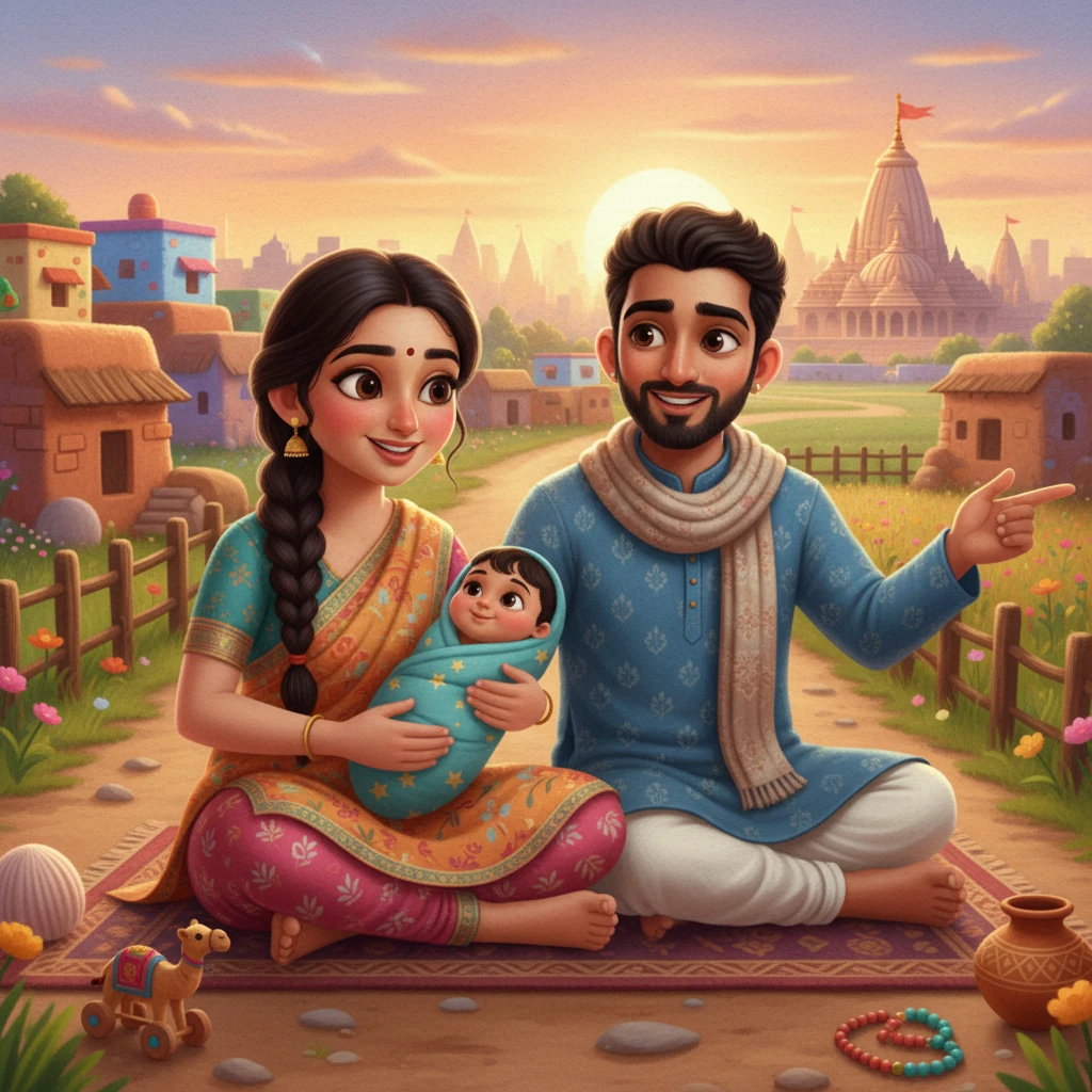 Dharmesh's First Journey: A Village Tale - family