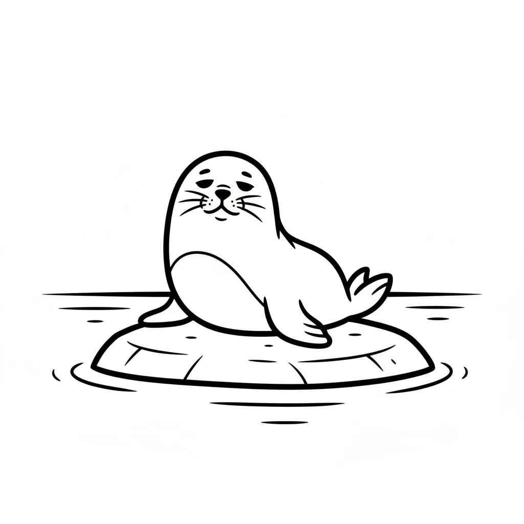 A big, sleepy seal blinked from a rock below. It had seen them just a moment ago. Where could they have possibly disappeared to? The seal looks puzzled.