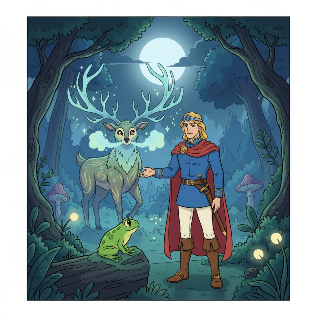 The Prince and the Emerald Forest Princess - 童话故事