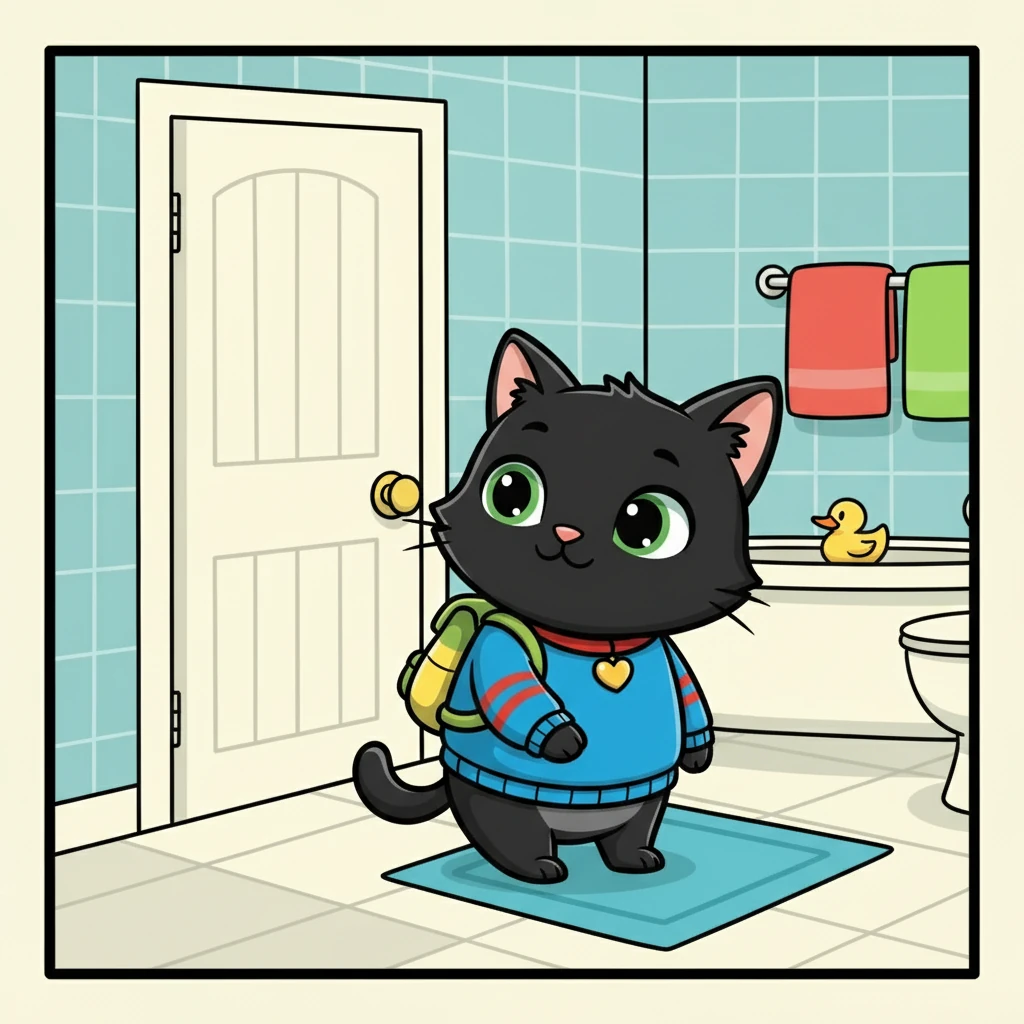 One day, Salem learned how to shut doors! He trapped himself in the bedroom and then the bathroom. Patiently, he waited for mommy to rescue him, ready for his next adventure.