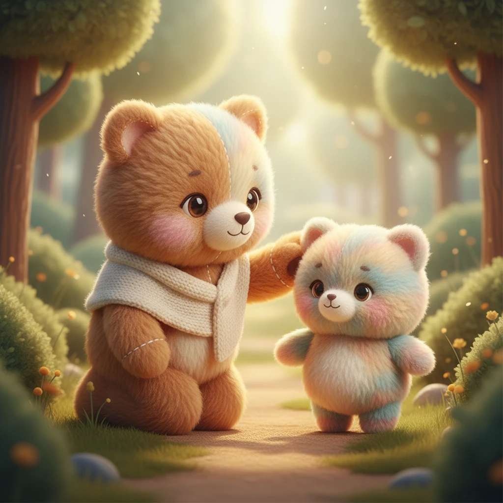 Анасы Аюханның басын ақырын сипап, оны ойнауға шақырды. Ол Аюханды орман ішіне шығуға ынталандырды, бірақ әрқашан абай болуды ескертті. Анасының жылы жүзі мен жұмсақ үні Аюханға сенімділік берді.