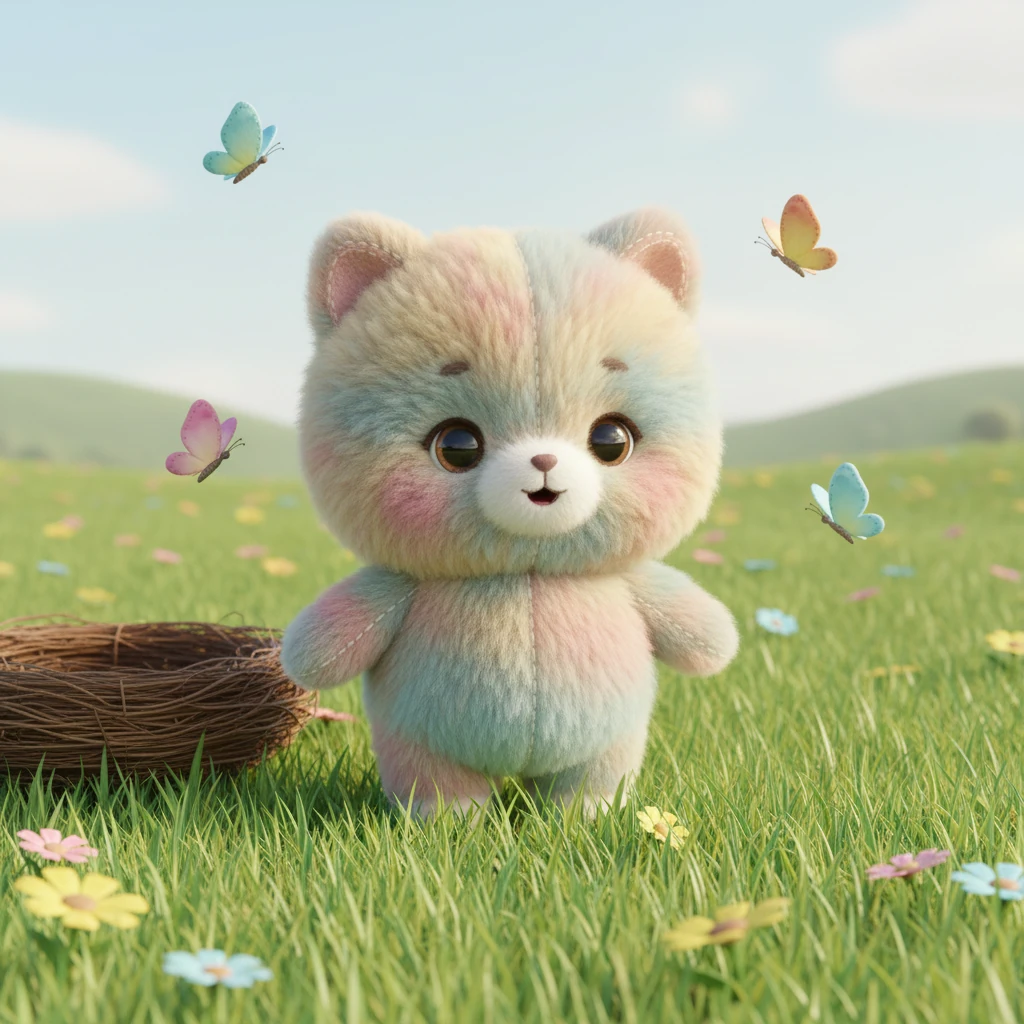 Аюхан ұясынан шығып, алғаш рет жасыл шалғынды көрді. Әр жерде гүлдер жайнап, көбелектер ұшып жүрді. Жұмсақ шөп оның табанын қытықтап, ол айналасына таңдана қарады.