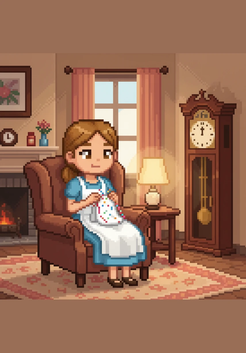 Mary Maloney sat in her cozy living room, the soft glow of the lamp illuminating her needlework. She glanced at the clock frequently, her heart full of love and anticipation for her husband’s return. The house was quiet, filled only with the rhythmic ticking of time and the warmth of a happy home.