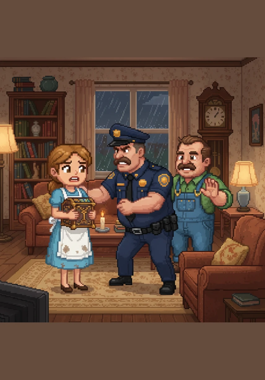 Mary walked back into the living room where Patrick stood with his back to her, silhouetted against the window. Without a word or a second thought, she swung the frozen meat high and brought it down hard on the back of his head. He crumpled to the floor instantly, leaving Mary standing in the sudden, ringing silence.