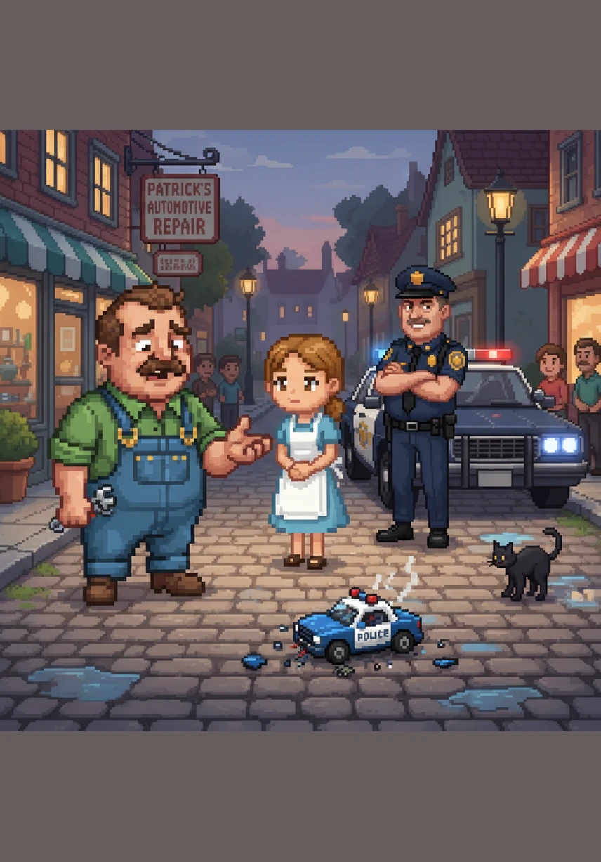 In the kitchen, the detectives chewed on the succulent meat, unaware that the very evidence they sought was being consumed. One officer remarked that the weapon must be right under their noses, while Mary listened from the other room. A small, dark smile touched her lips as the sound of their forks clinking against the plates echoed through the house.