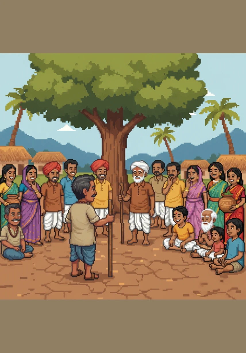 Ramayya approached the village council with a humble suggestion to dig small pits and storage tanks to catch the rain. At first, the crowd chuckled, wondering how an uneducated man could solve a problem the scholars could not.