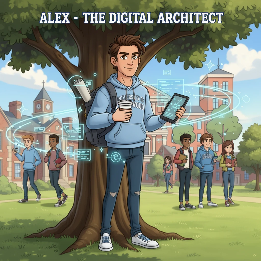 The Digital Dormitory: Alex’s DSA Journey - Educational stories