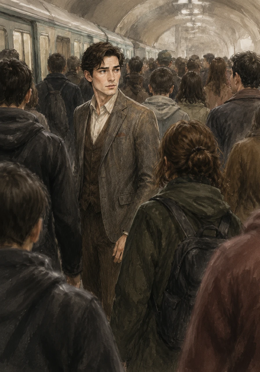 A crowded subway station threatened to pull them apart, the rush of the evening commute a physical force between them. For a moment, Elias lost sight of her yellow coat, and a sharp pang of loneliness struck him harder than the city's noise.